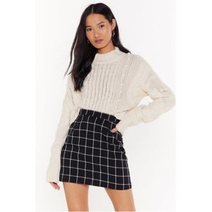 Nasty Gal Pattern Mini Skirt